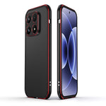 For Xiaomi 17 Bumper Case Lens Protector Dual Color Metal Frame Phone Cover with Screw Lock