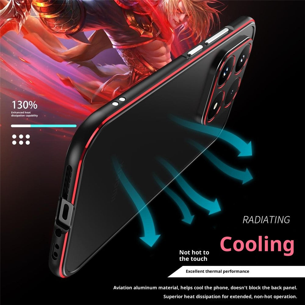 For Xiaomi 17 Bumper Case Lens Protector Dual Color Metal Frame Phone Cover with Screw Lock