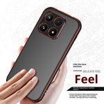 For Xiaomi 17 Bumper Case Lens Protector Dual Color Metal Frame Phone Cover with Screw Lock