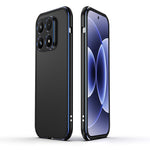 For Xiaomi 17 Bumper Case Lens Protector Dual Color Metal Frame Phone Cover with Screw Lock