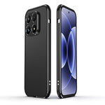 For Xiaomi 17 Bumper Case Lens Protector Dual Color Metal Frame Phone Cover with Screw Lock