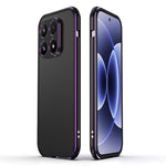 For Xiaomi 17 Bumper Case Lens Protector Dual Color Metal Frame Phone Cover with Screw Lock