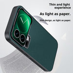 For Xiaomi 17 Pro Max Case PU Leather Coated PC + TPU Anti-Drop Phone Cover