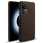 Xiaomi Redmi K50 Ultra 5G / 12T 5G / 12T Pro 5G Enfärgat Hårt PC + Tyg mobilskal Halkfritt Grepp Ultratunt Skydd