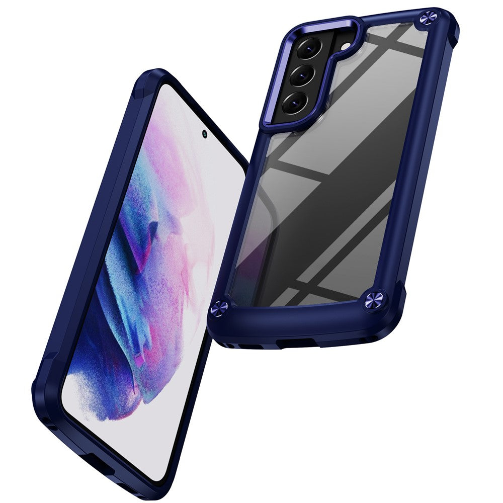 For Samsung Galaxy S23 PC + TPU Anti-drop Protective Cover Electroplating Anti-scratch Phone Back Case