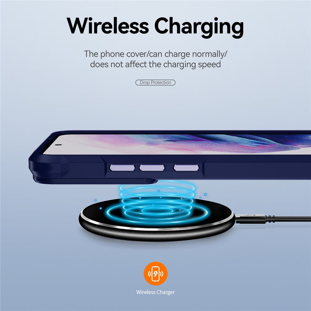For Samsung Galaxy S23 PC + TPU Anti-drop Protective Cover Electroplating Anti-scratch Phone Back Case