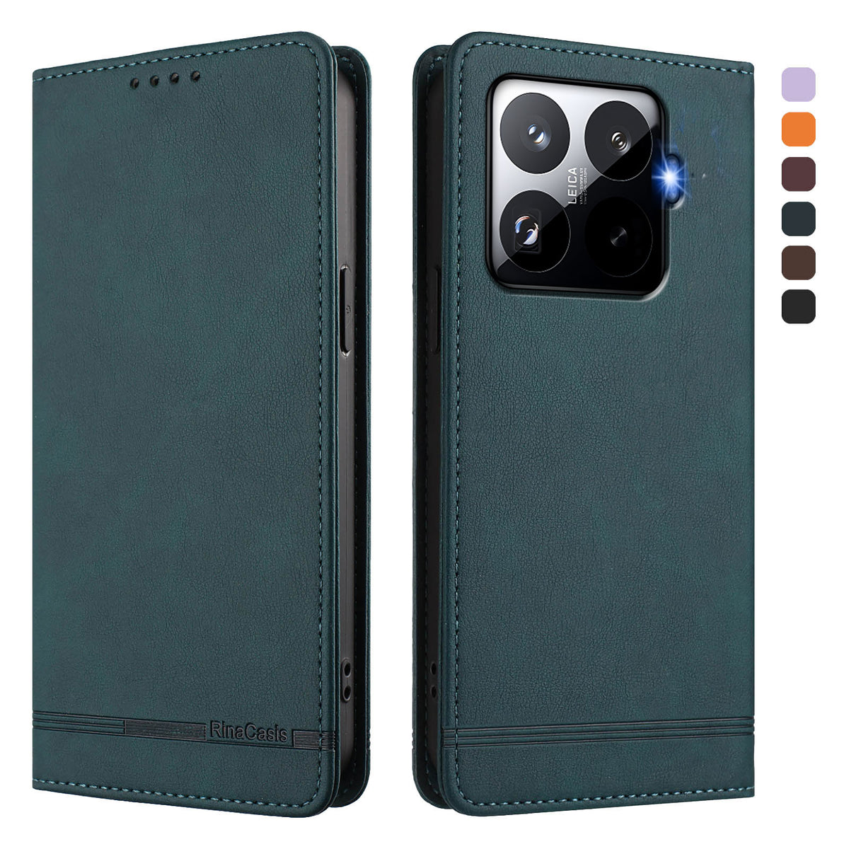 For Xiaomi 15T Pro Case RINACASIS RC23 RFID Blocking Wallet Stand PU Leather Phone Cover