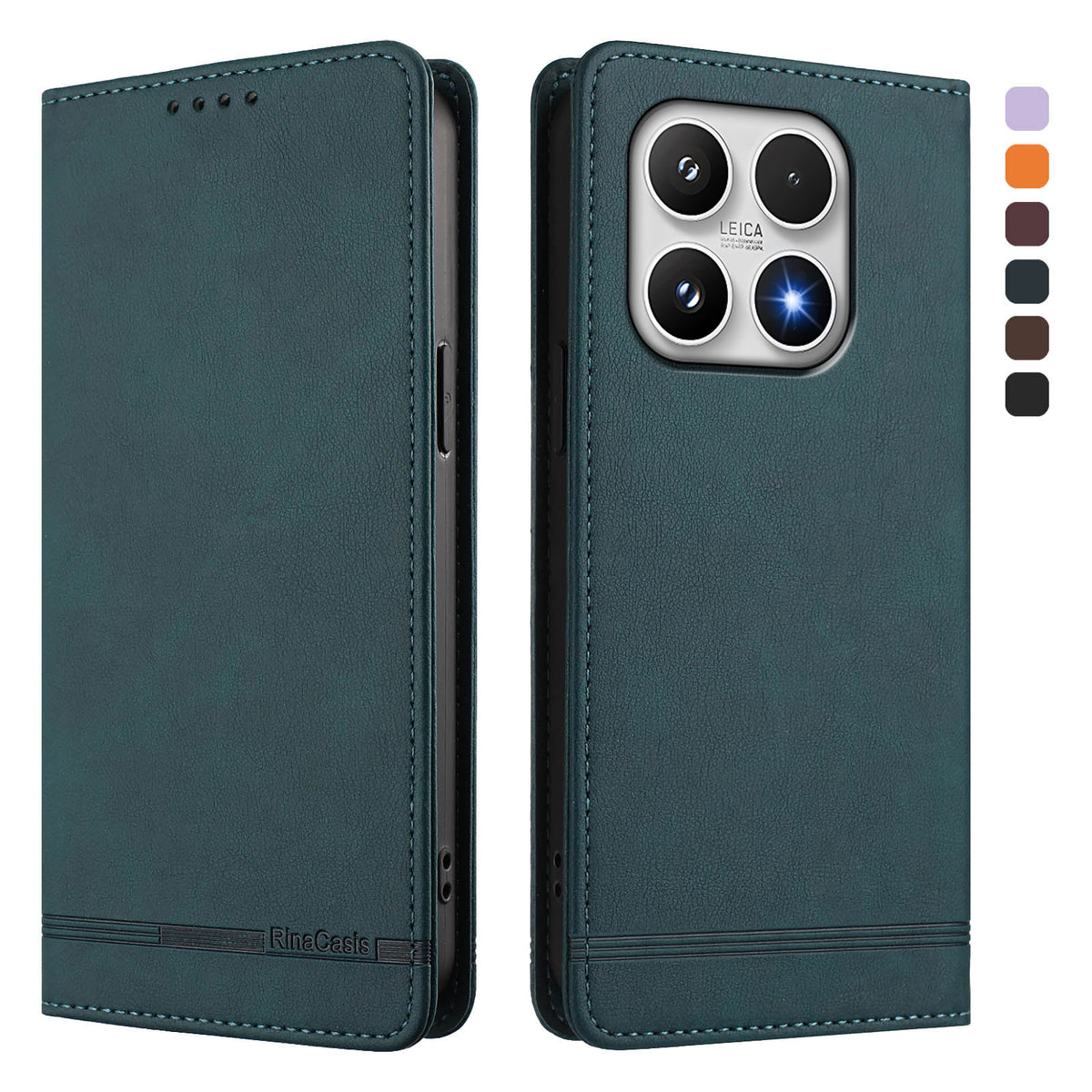 For Xiaomi 17 Case RINACASIS RC23 RFID Blocking Wallet Stand PU Leather Phone Cover