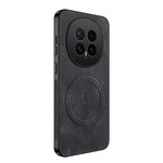 WANLONFENG For Honor Magic8 5G Magnetic Case  SD1 Series Nappa Texture PC TPU Phone Cover