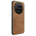 WANLONFENG For Honor Magic8 5G Magnetic Case  SD1 Series Nappa Texture PC TPU Phone Cover