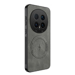WANLONFENG For Honor Magic8 Pro 5G Magnetic Case  SD1 Series Nappa Texture PC TPU Phone Cover
