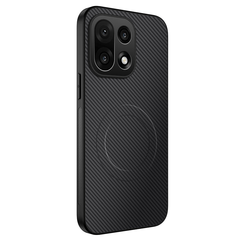 WANLONFENG For OnePlus 15 5G Magnetic Case  TQ Series Carbon Fiber Texture PC TPU Phone Cover