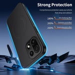 WANLONFENG For OnePlus 15 5G Magnetic Case  TQ Series Carbon Fiber Texture PC TPU Phone Cover