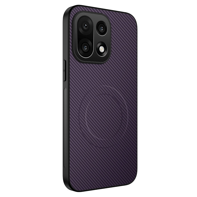 WANLONFENG For OnePlus 15 5G Magnetic Case  TQ Series Carbon Fiber Texture PC TPU Phone Cover
