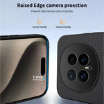 WANLONFENG For Honor Magic8 5G Magnetic Case  TQ1 Series Carbon Fiber Texture PC TPU Phone Cover with 2Pcs Screen Films