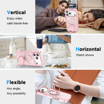 For iPhone 17 Pro Max Magnetic Case Kickstand Frosted TPU + PC Phone Cover with PET Screen Protector