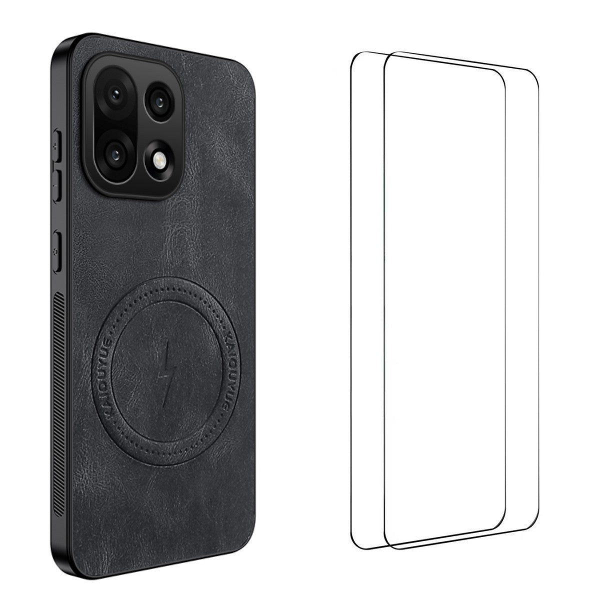 WANLONFENG For OnePlus 15 5G Magnetic Case  SD Series PC TPU Phone Cover with 2Pcs Screen Film