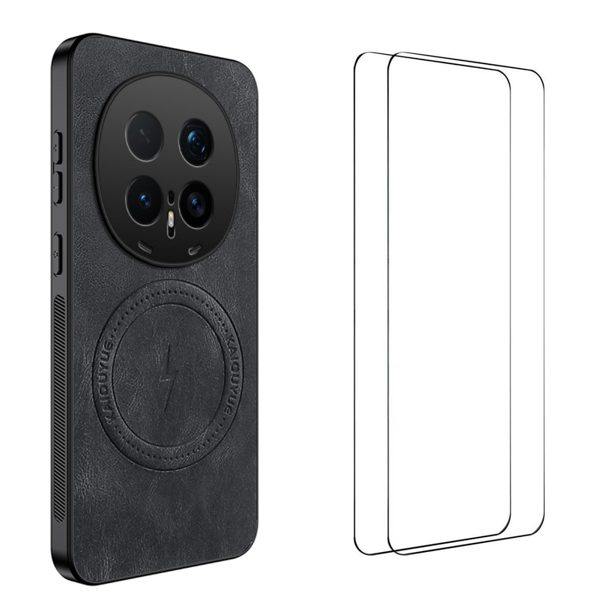 WANLONFENG For Honor Magic8 Pro 5G Magnetic Case  SD Series PC TPU Phone Cover with 2Pcs Screen Film