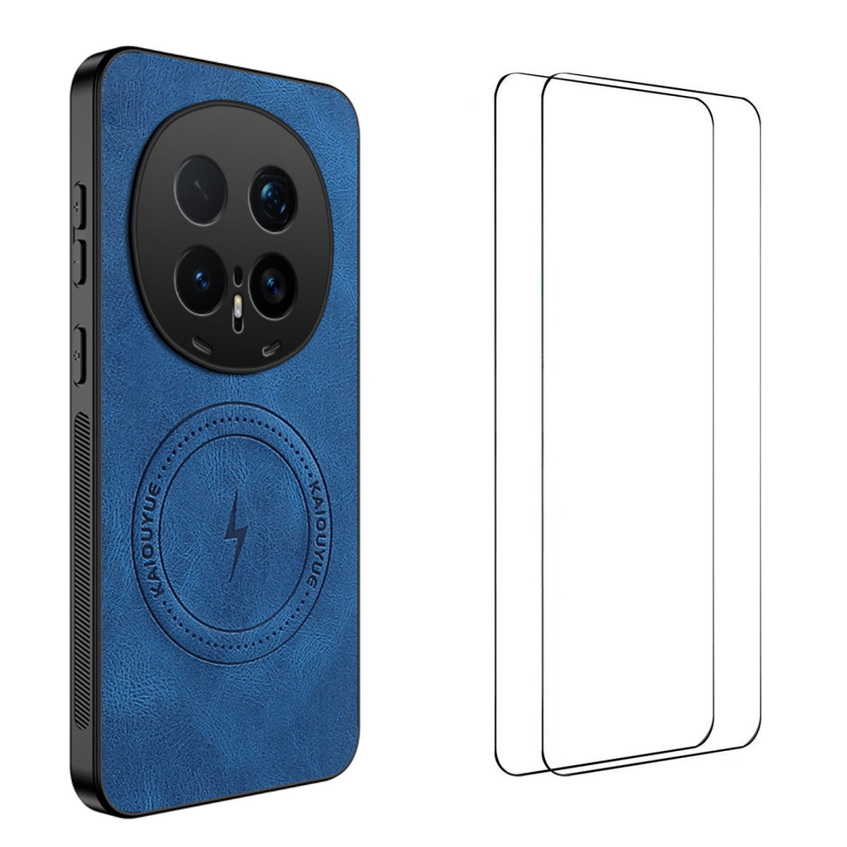 WANLONFENG For Honor Magic8 Pro 5G Magnetic Case  SD Series PC TPU Phone Cover with 2Pcs Screen Film