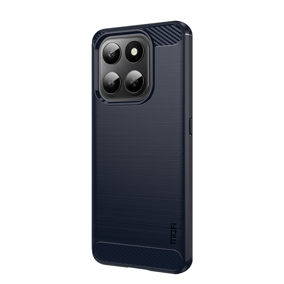 MOFI For Honor 400 Smart 5G Back Cover  Brushed Texture Carbon Fiber Soft TPU Case