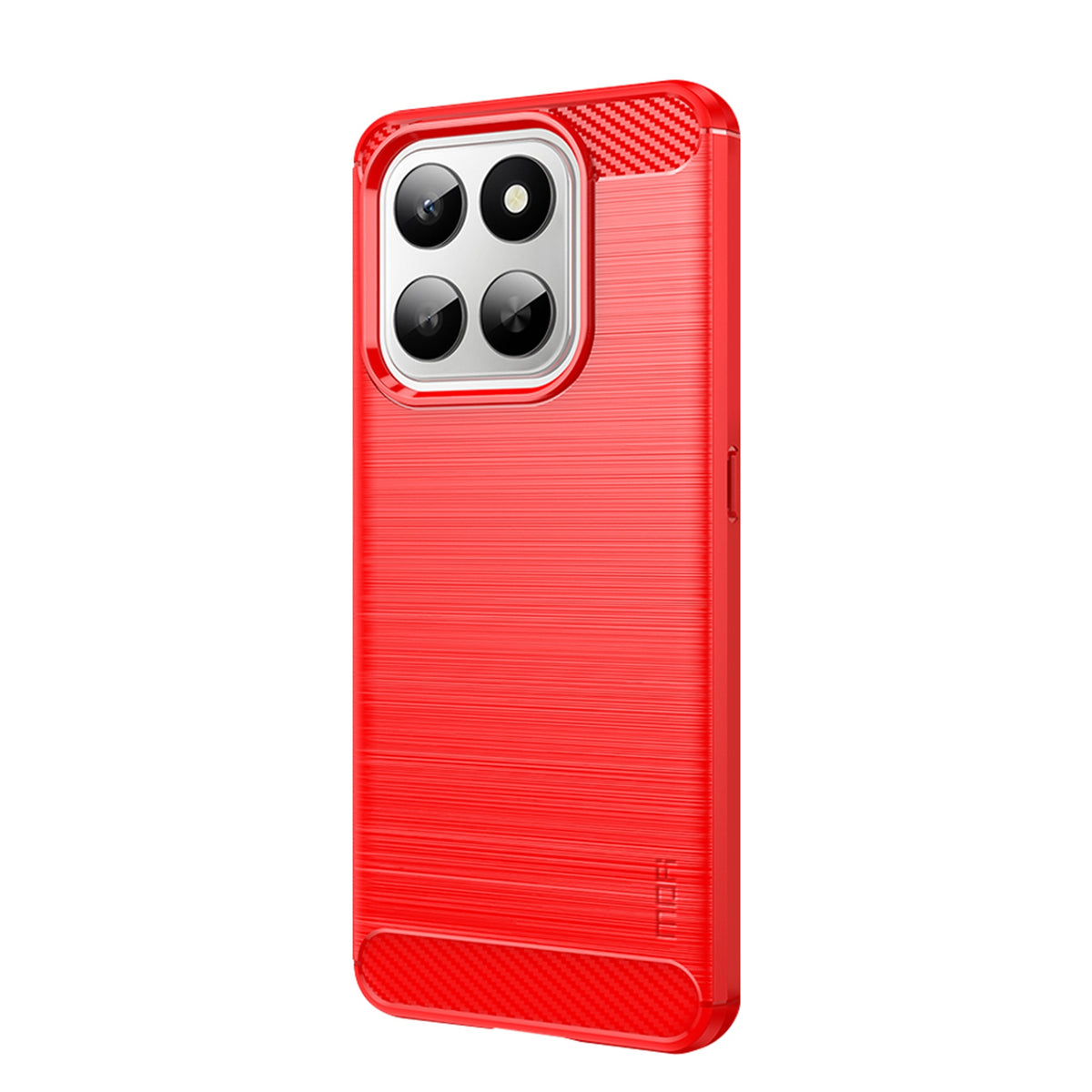 MOFI For Honor 400 Smart 5G Back Cover  Brushed Texture Carbon Fiber Soft TPU Case