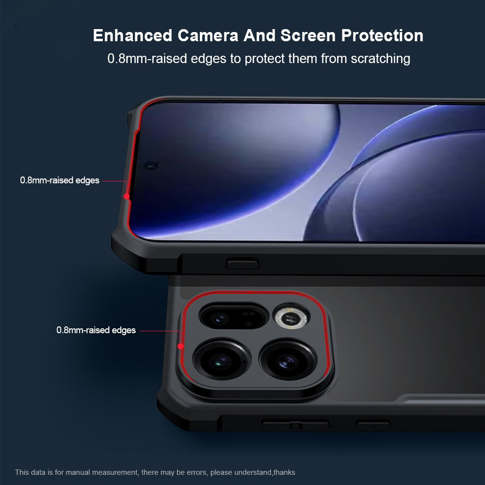 XUNDD For Oppo Find X9 5G Case Dropproof TPU + Acrylic Clear Back Phone Cover