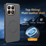 Xiaomi 15T Magnetiskt Magnetiskt Skal Läderbelagd TPU + PC mobilskal