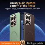 Xiaomi 15T Magnetiskt Magnetiskt Skal Läderbelagd TPU + PC mobilskal