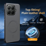 Xiaomi 15T Pro Magnetiskt skal Magnetiskt skal Läderbelagt TPU + PC mobilskal