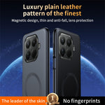 Xiaomi 15T Pro Magnetiskt skal Magnetiskt skal Läderbelagt TPU + PC mobilskal