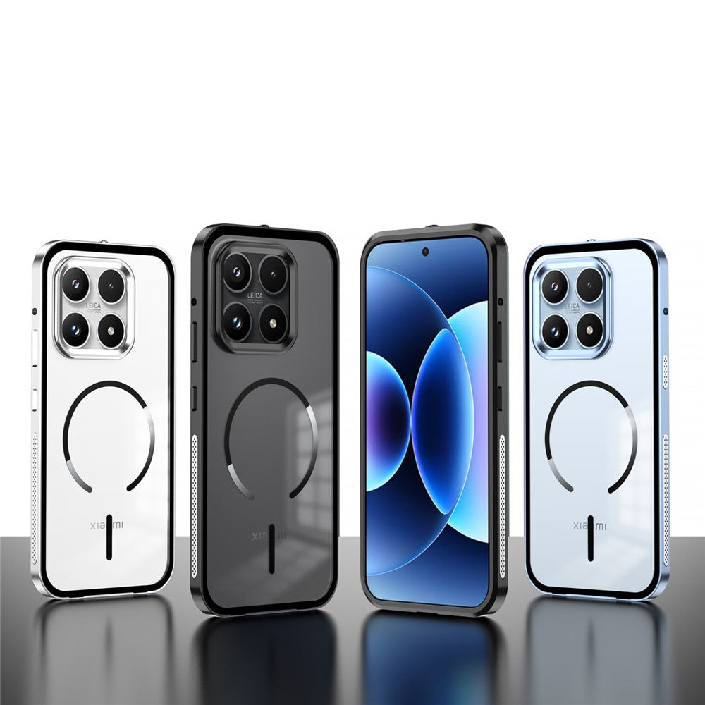 For Xiaomi 17 Case Magnetic Case Aluminium Alloy PC Matte Phone Cover Pop-Up Snap Lock