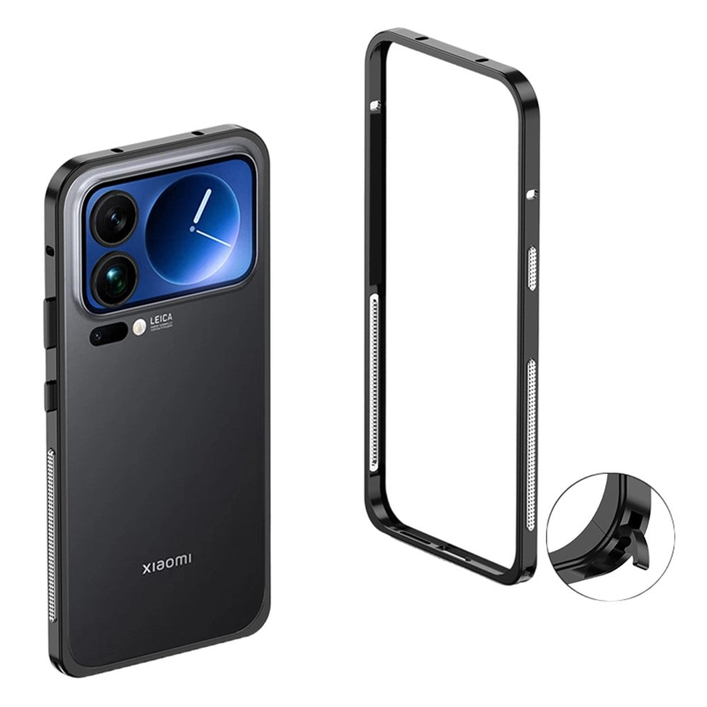 For Xiaomi 17 Pro Bumper Case Metal Frame Heat Dissipation Cover