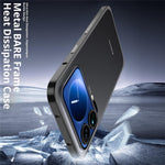 For Xiaomi 17 Pro Bumper Case Metal Frame Heat Dissipation Cover