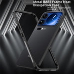 For Xiaomi 17 Pro Bumper Case Metal Frame Heat Dissipation Cover