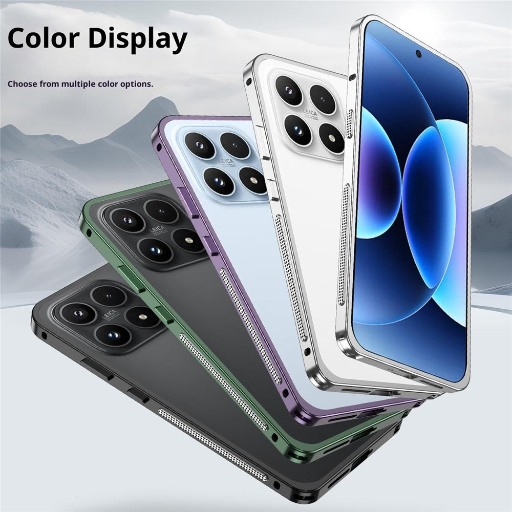 For Xiaomi 17 Bumper Case Metal Frame Heat Dissipation Cover
