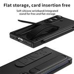 Samsung Galaxy Z Fold7 5G-skal, korthållare, stativ, armband, PC-mobilskal med styluspenna/pennfack