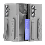 Samsung Galaxy Z Fold7 5G-skal, korthållare, stativ, armband, PC-mobilskal med styluspenna/pennfack