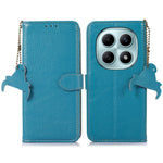 For Xiaomi Poco M8 5G / Redmi Note 15 5G (Global) Case RFID Blocking Genuine Cow Leather Phone Cover Litchi Texture