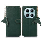 For Xiaomi Poco M8 5G / Redmi Note 15 5G (Global) Case RFID Blocking Genuine Cow Leather Phone Cover Litchi Texture