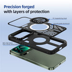 ABEEL Magnetiskt Skal För Xiaomi 17 Pro Aluminiumlegering + PC + TPU Ihåligt Värmeavledande mobilskal