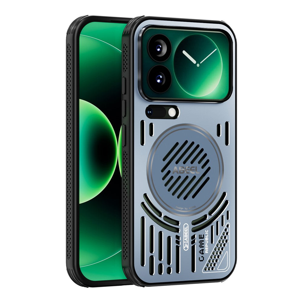 ABEEL Magnetiskt Skal För Xiaomi 17 Pro Aluminiumlegering + PC + TPU Ihåligt Värmeavledande mobilskal