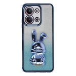 For Xiaomi Redmi 15C 4G (Global) (171mm) / Poco C85 4G (171mm) Case Electroplating Glitter Rabbit PC + TPU Phone Cover with Kickstand