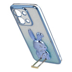 For Xiaomi Redmi 15C 4G (Global) (171mm) / Poco C85 4G (171mm) Case Electroplating Glitter Rabbit PC + TPU Phone Cover with Kickstand