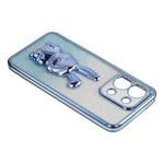 For Xiaomi Redmi 15C 4G (Global) (171mm) / Poco C85 4G (171mm) Case Electroplating Glitter Rabbit PC + TPU Phone Cover with Kickstand