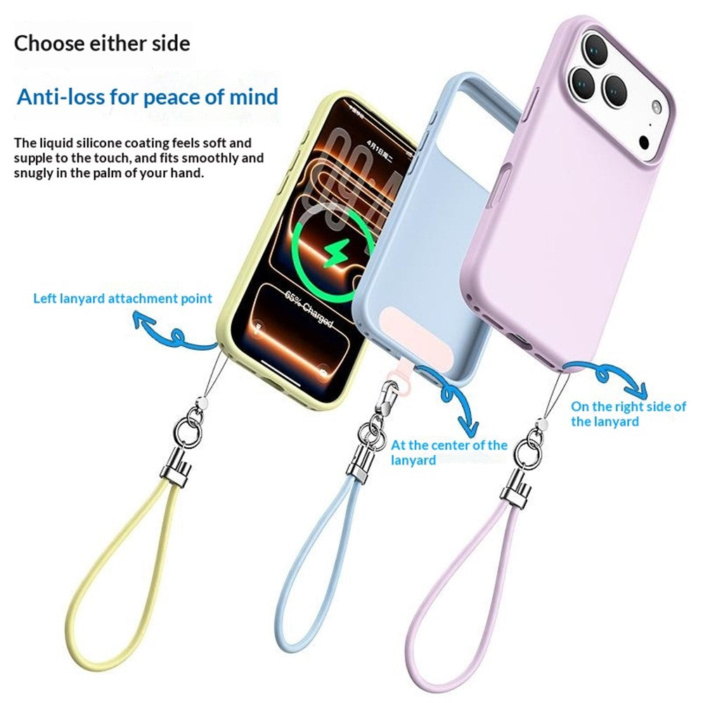 For iPhone 18 Pro Max / 17 Pro Max Magnetic Case PC + Liquid Silicone Anti-Scratch Phone Cover