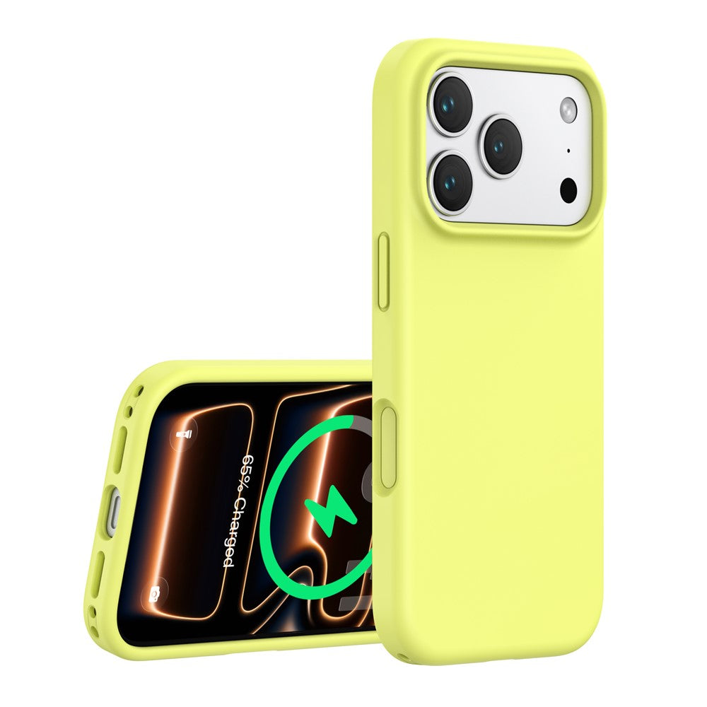 For iPhone 18 Pro Max / 17 Pro Max Magnetic Case PC + Liquid Silicone Anti-Scratch Phone Cover