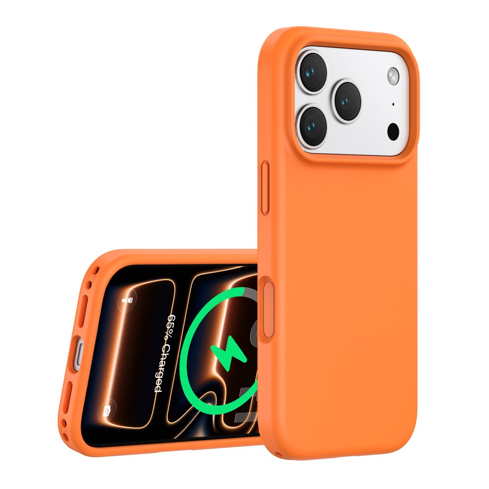 For iPhone 18 Pro Max / 17 Pro Max Magnetic Case PC + Liquid Silicone Anti-Scratch Phone Cover