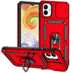 Til Samsung Galaxy A08 5G / A08 4G / A07 4G / A06 4G cover i PC + TPU med linsebeskyttelse og støttefod