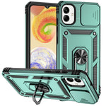 Til Samsung Galaxy A08 5G / A08 4G / A07 4G / A06 4G cover i PC + TPU med linsebeskyttelse og støttefod