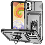 Til Samsung Galaxy A08 5G / A08 4G / A07 4G / A06 4G cover i PC + TPU med linsebeskyttelse og støttefod